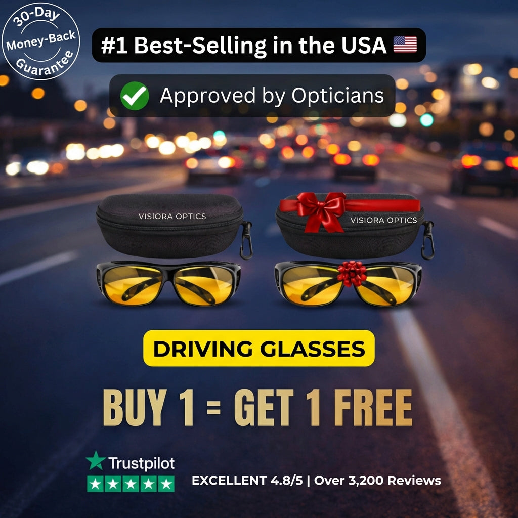 VisioraOptics™ - Anti-Headlight Glare Glasses